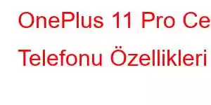 OnePlus 11 Pro Cep Telefonu Özellikleri