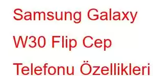 Samsung Galaxy W30 Flip Cep Telefonu Özellikleri