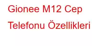 Gionee M12 Cep Telefonu Özellikleri