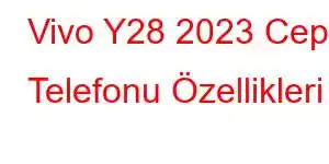 Vivo Y28 2023 Cep Telefonu Özellikleri