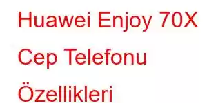 Huawei Enjoy 70X Cep Telefonu Özellikleri