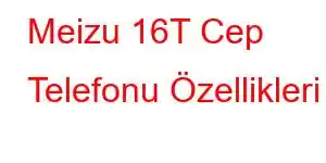 Meizu 16T Cep Telefonu Özellikleri