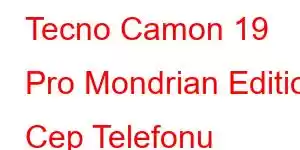 Tecno Camon 19 Pro Mondrian Edition Cep Telefonu Özellikleri