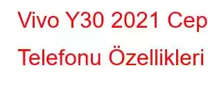 Vivo Y30 2021 Cep Telefonu Özellikleri