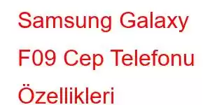 Samsung Galaxy F09 Cep Telefonu Özellikleri