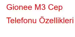 Gionee M3 Cep Telefonu Özellikleri