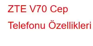 ZTE V70 Cep Telefonu Özellikleri