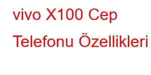 vivo X100 Cep Telefonu Özellikleri