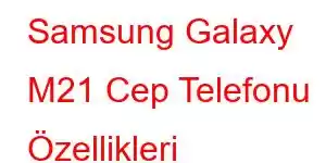 Samsung Galaxy M21 Cep Telefonu Özellikleri