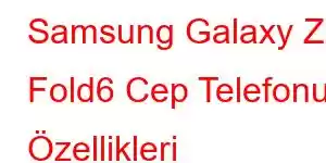 Samsung Galaxy Z Fold6 Cep Telefonu Özellikleri