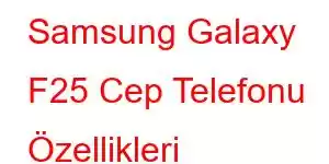 Samsung Galaxy F25 Cep Telefonu Özellikleri