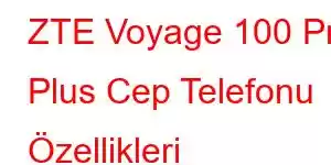 ZTE Voyage 100 Pro Plus Cep Telefonu Özellikleri