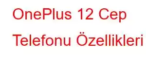 OnePlus 12 Cep Telefonu Özellikleri