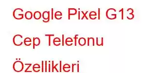 Google Pixel G13 Cep Telefonu Özellikleri