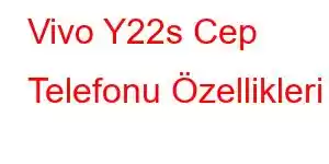 Vivo Y22s Cep Telefonu Özellikleri