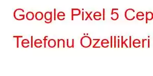 Google Pixel 5 Cep Telefonu Özellikleri