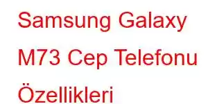 Samsung Galaxy M73 Cep Telefonu Özellikleri