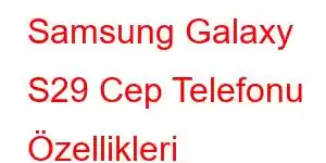 Samsung Galaxy S29 Cep Telefonu Özellikleri