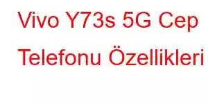 Vivo Y73s 5G Cep Telefonu Özellikleri