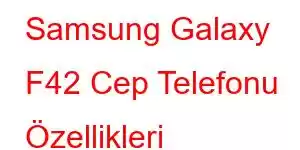 Samsung Galaxy F42 Cep Telefonu Özellikleri