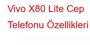 Vivo X80 Lite Cep Telefonu Özellikleri