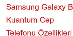 Samsung Galaxy Bir Kuantum Cep Telefonu Özellikleri