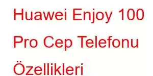 Huawei Enjoy 100 Pro Cep Telefonu Özellikleri