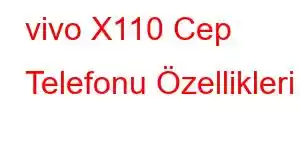 vivo X110 Cep Telefonu Özellikleri