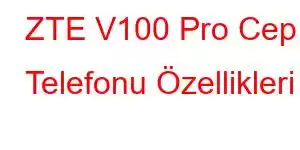 ZTE V100 Pro Cep Telefonu Özellikleri