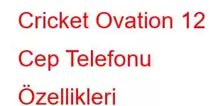 Cricket Ovation 12 Cep Telefonu Özellikleri