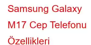 Samsung Galaxy M17 Cep Telefonu Özellikleri